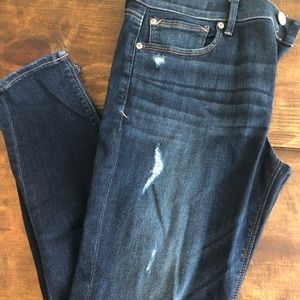 Express MidRise Distressed Leggings, 10s
